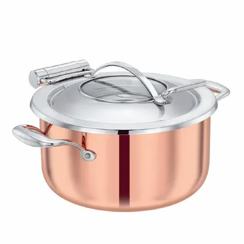 Triply Chafer No Stand Copper Soft Close - AV Horeca Solutions