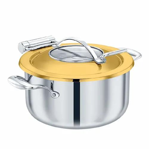 Triply Chafer No Stand Gold Soft Close - AV Horeca Solutions