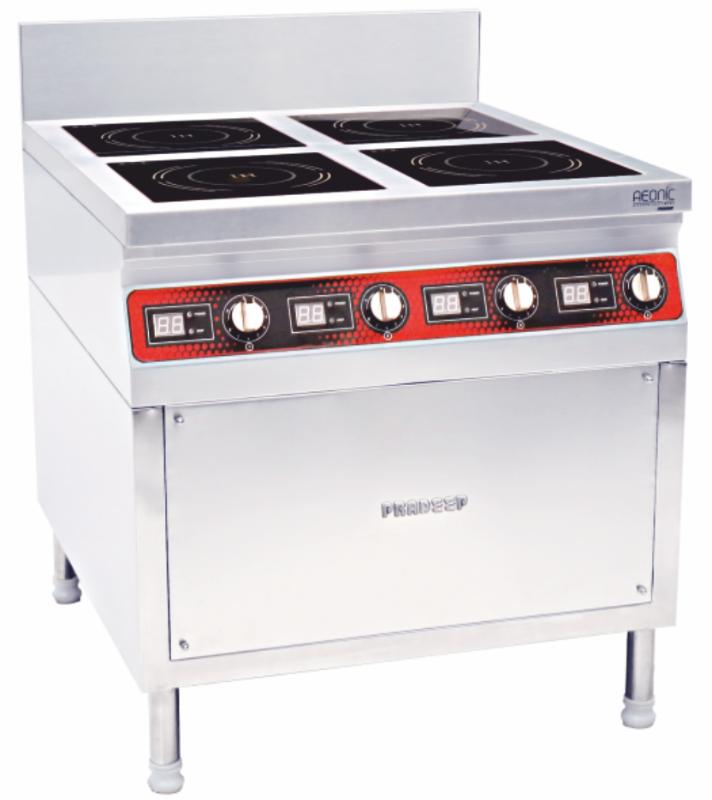 Commercial Induction Four Zone Range - AV Horeca Solutions