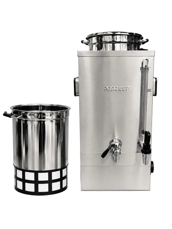 Pradeep Non Insulated Square Milk Boiler with Tea Mesh Commercial Kitchen Hyderabad